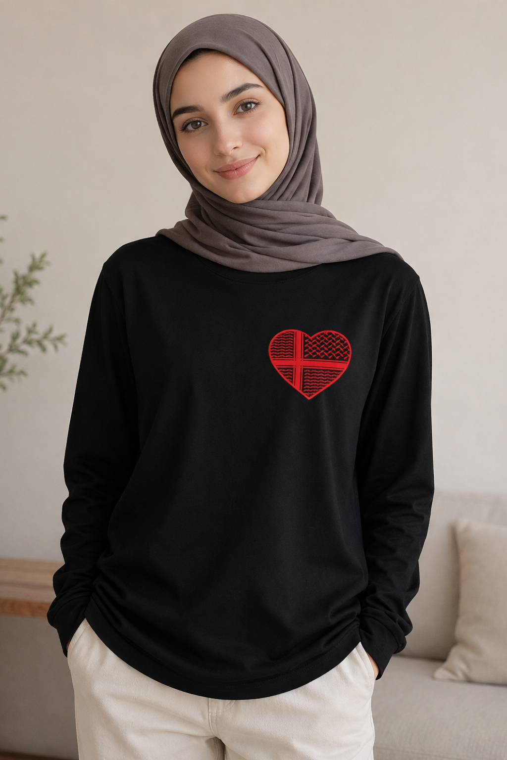 Keffiyeh Heart Design