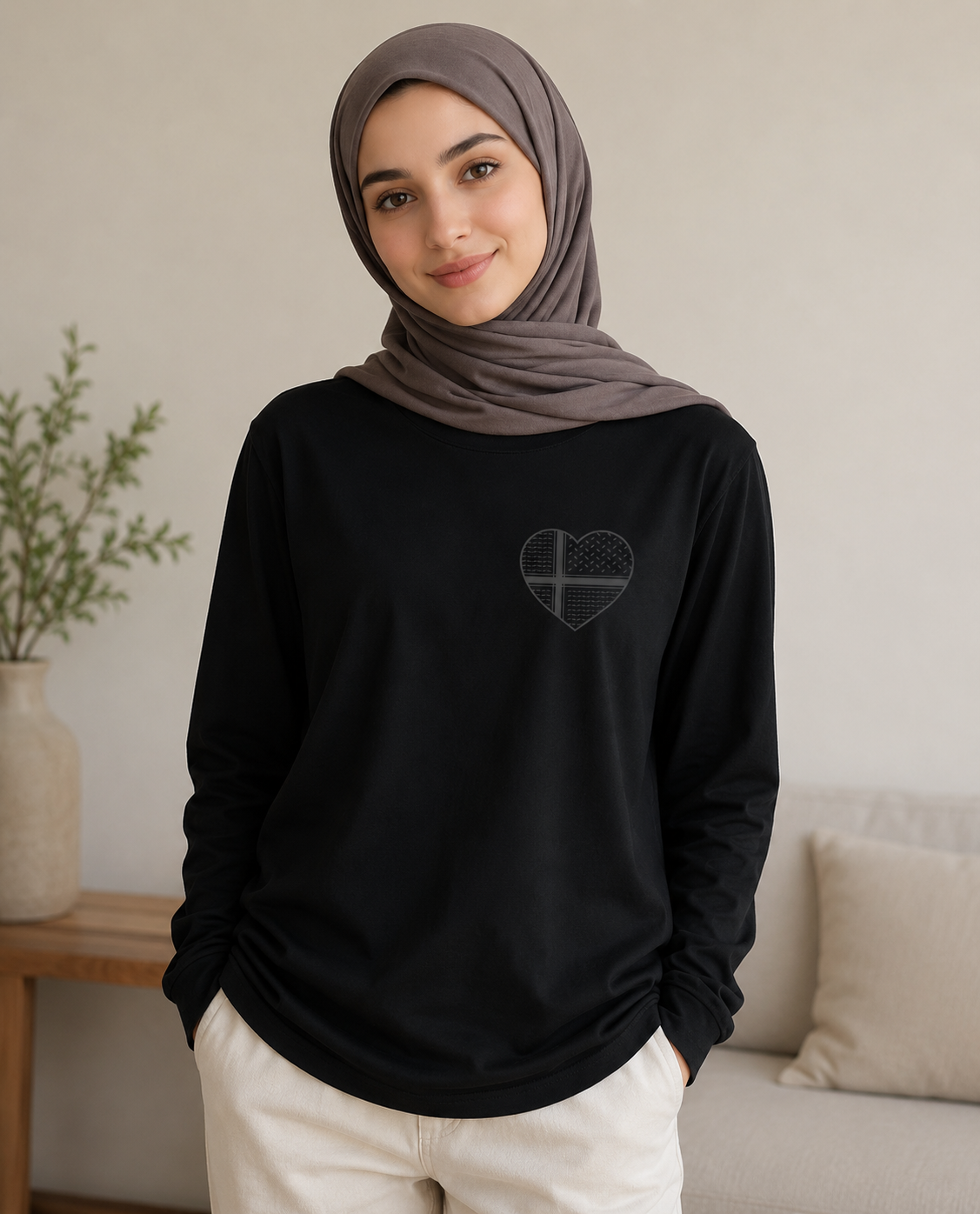 Keffiyeh Heart Design